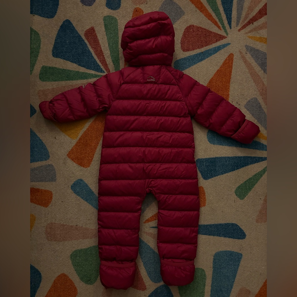 LL Bean Ultralight 650 Down Infant Bunting 12-18M - Picture 2 of 3